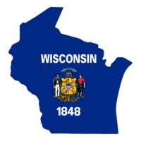 Wisconsin vlag - staat van Amerika png