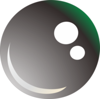 Black pearl round shape png