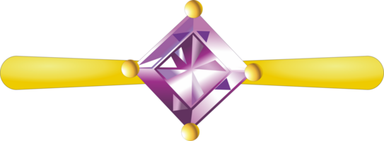 Purple gemstone ring png