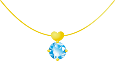 Blue gemstone pendant png