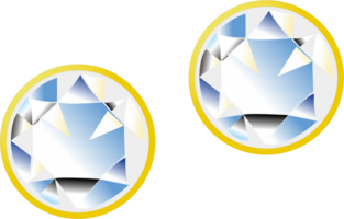 Diamant Ohrring png