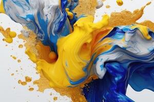 Abstract wavy colorful background. photo