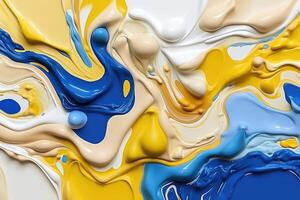 Abstract wavy colorful background. photo