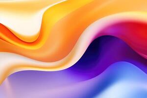 Abstract wavy colorful background. photo