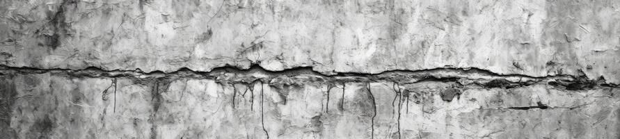 Black and white crack and canvas texture background. photo