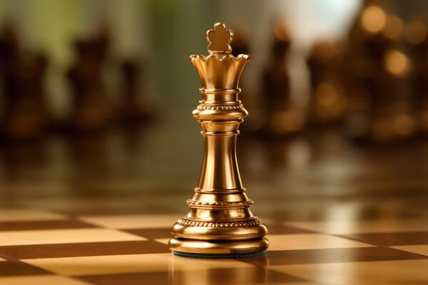 Premium AI Image  Closeup shot of the king chess piece leading