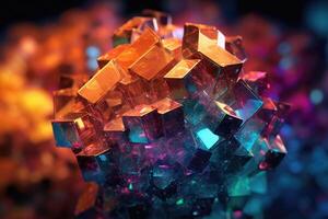 A complex, crystalline structure, serving as a metaphor for quantum computing. photo