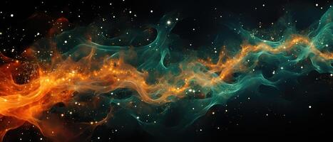Dazzling streaks of radiant multicolor, high saturation, abstract light streaks background. photo