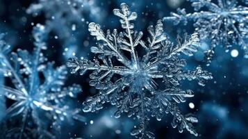 close-up photo of snowflakes