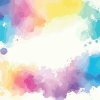 abstract watercolor background with splashes vector