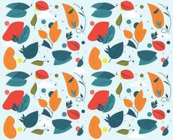 Fantasy plants pattern vector