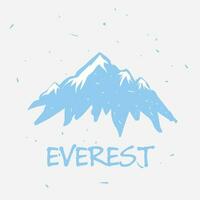 vector de Everest montaña logo Perfecto para imprimir, camiseta diseño , etc