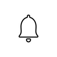 Notification bell icon set. Vector icon