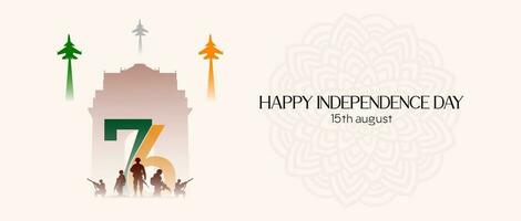 India independencia día. bandera, vector ilustración de 15 agosto. diseño. póster. modelo. social medios de comunicación publicaciones