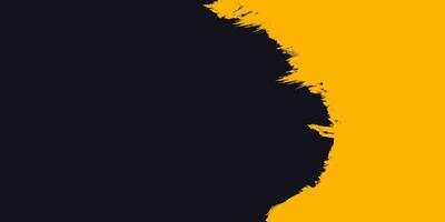 negro y amarillo color grunge cepillo antecedentes. moderno grunge antecedentes vector