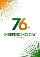 15th August India Independence Day Social Media Story vector illustration