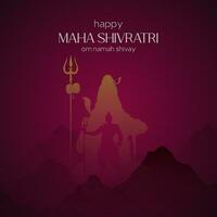 Vector. happy maha shivratri. Hindu. festival .social media post. happy.festival vector