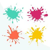 Splash of color ink. Dirt of ink vector