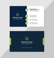 modern creative simple clean business card or visiting card design template with unique shapes Free Vector