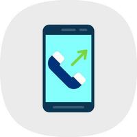 Outgoing Call  Vector Icon Design