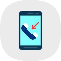 Incoming Call  Vector Icon Design