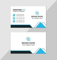 Modern creative business card and name card, horizontal simple clean template vector design, layout in rectangle size, stylish business card template or visiting card design template Free Vector