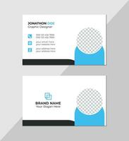 Modern creative business card and name card, horizontal simple clean template vector design, layout in rectangle size, stylish business card template or visiting card design template Free Vector