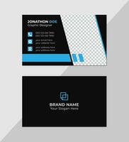 Modern creative business card and name card, horizontal simple clean template vector design, layout in rectangle size, stylish business card template or visiting card design template Free Vector