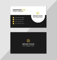 Modern creative business card and name card, horizontal simple clean template vector design, layout in rectangle size, stylish business card template or visiting card design template Free Vector