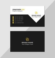 Modern creative business card and name card, horizontal simple clean template vector design, layout in rectangle size, stylish business card template or visiting card design template Free Vector