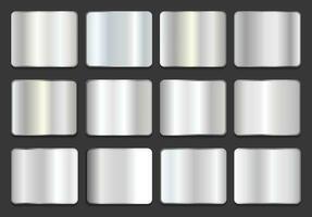 Silver Gradient Collection Set For Backgrounds. Collection of silver or platinum gradients. silver gradients. vector