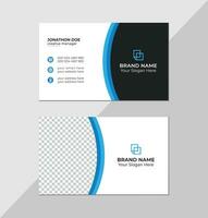 Modern creative business card and name card, horizontal simple clean template vector design, layout in rectangle size, stylish business card template or visiting card design template Free Vector