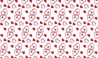 Hearts Seamless Pattern. Love Shape Pattern Design. Heart Love Seamless Pattern Background Vector Illustration.