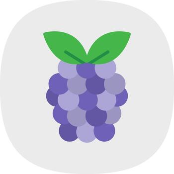 Raspberry Vector Icon Design