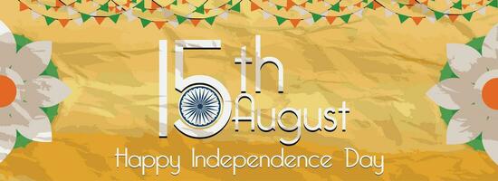 Happy independence day India Template Design Illustration design. vector