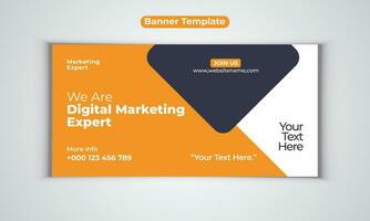 Digital marketing agency banner vector design