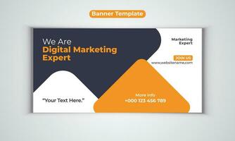 Digital marketing agency banner vector design