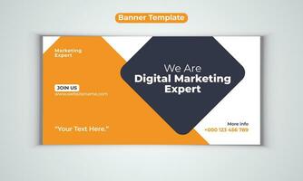 Digital marketing agency banner vector design