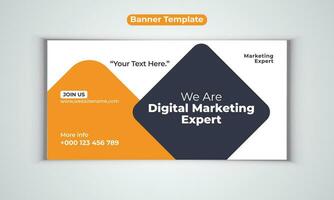 Digital marketing agency banner vector design