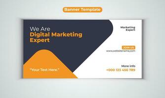 Digital marketing agency banner vector design