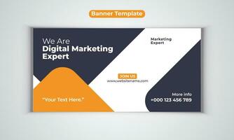 Digital marketing agency banner vector design