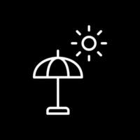 Sun Umbrella  Vector Icon Design