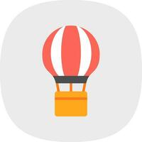 Hot Air Balloon  Vector Icon Design