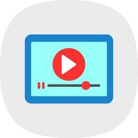 vídeo jugador vector icono diseño