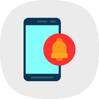 Mobile Alert  Vector Icon Design