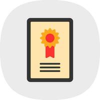 Certificate  Vector Icon Design