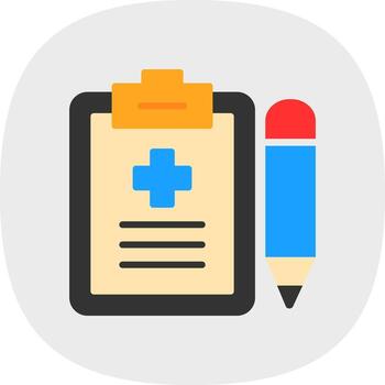 Medical Record  Vector Icon Design
