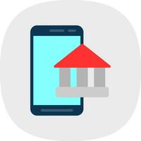 Mobile Banking  Vector Icon Design