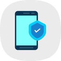 Mobile Security  Vector Icon Design