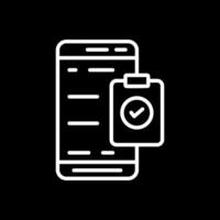 Mobile Check List  Vector Icon Design